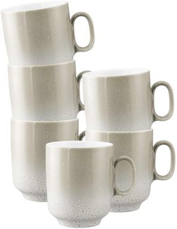 Seltmann Weiden Sento Home Henkelbecher 400 ml 6er Set - Aura cream