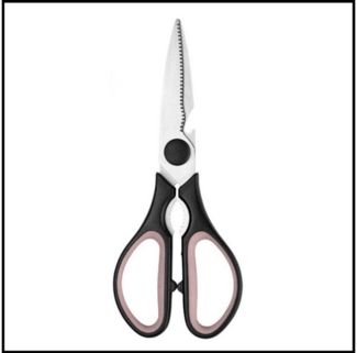 LIVINA HOME Haushaltsschere Multifunktions-Küchenschere aus Edelstahl, Schwarz, (1-tlg), Universalschere, Allzweckschere, Küchenschere mit Öffner