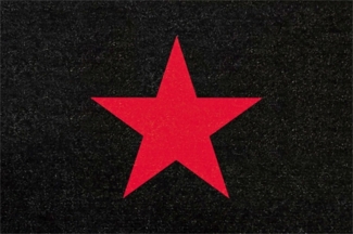 Rockbites - Fußmatte Türmatte "Red Star" Schwarz Rot Nr. 101 (100507)*