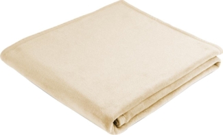 Biederlack Tagesdecke Kuscheldecke 220 x 240 cm Uno Soft natur