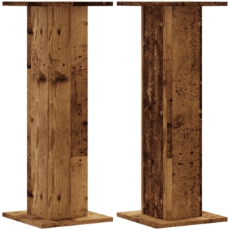 vidaXL Pflanzenständer 2 Stk. Altholz-Optik 30x30x80 cm Holzwerkstoff 3307871