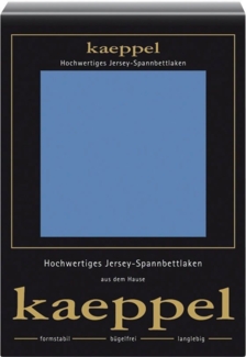 Kaeppel Spannbettlaken Single Jersey Mako Elasthan, Jersey-Elasthan, Gummizug: rundum, (1 Stück), aus 97% Baumwolle und 3% Elasthan