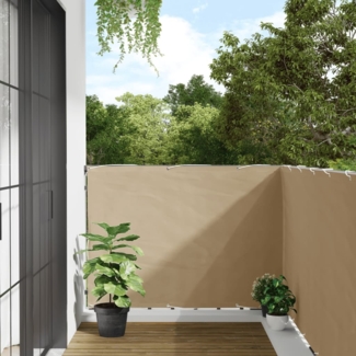 vidaXL Balkon-Sichtschutz Beige 120x500 cm Oxford-Gewebe 134946