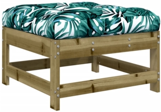 vidaXL Gartenhocker mit Kissen Kiefernholz Imprägniert 825561