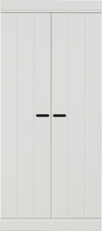 WOOOD Garderobenschrank Connect mit zwei Türen, aus Kiefer, Breite 77 cm