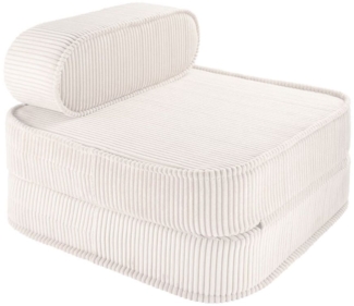 Klappsessel \"Flip Chair\", in marshmallow, aus Cordstoff, von wigiwama
