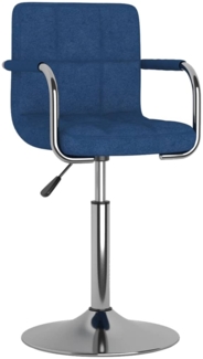 vidaXL Barhocker Blau Stoff [334547]
