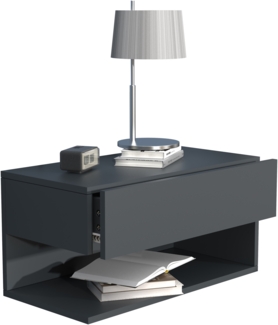 VCM Nachttisch Usal 918315 Anthrazit H. 30 x B. 60 x T. 32 cm