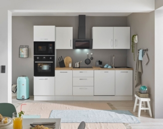 BASIC by Balculina Küchenzeile Turin, Breite 280 cm, wahlweise mit E-Geräten