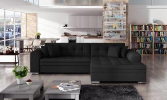 Wohnideebilder Sorento Schwarz Couchgarnitur SO_05