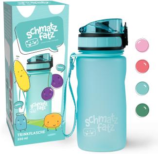 schmatzfatz Trinkflasche Sportflasche 350 ml 18 cm Tritan Türkis