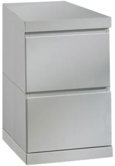 Schreibtischcontainer Karima 40x60x66 mit Schubladen MDF Weiß