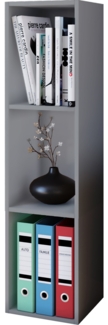 VCM Standregal Mendas 916743 Grau H. 107 x B. 34 x T. 30 cm