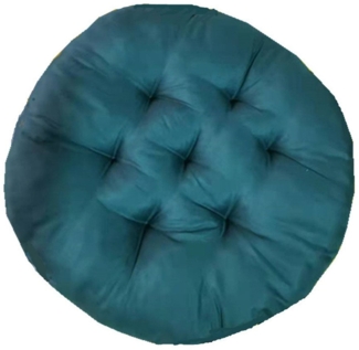 Coonoor Stuhlkissen Stuhlauflage, Sitzkissen Uni 2er-Pack, Größe rund: 37 cm Ø - gesteppt, mit glatten, strapazierstarkem Gewebe