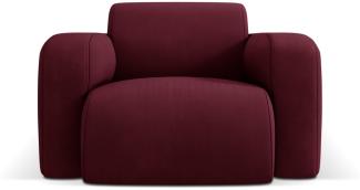 Micadoni Boucle Sessel Molino Strukturierter Stoff Bordeaux