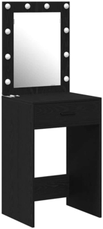 vidaXL Schminktisch Schwarze Eiche 50 x 41 x 135 cm Holzwerkstoff 865038