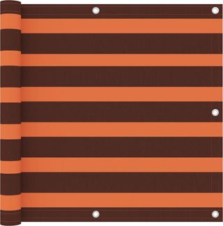 Balkonsichtschutz | Balkonverkleidung Orange und Braun 90x300 cm Oxford-Gewebe