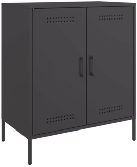 vidaXL Sideboard Schwarz 68x39x79 cm Stahl 842976