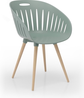 Topstar T2023 OUTDOOR (2er-Set) Buche - Eiche gebeizt / Schale olive