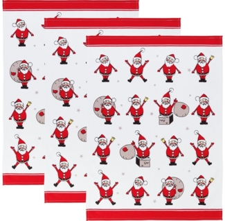 Erwin Müller Geschirrtuch Geschirrtuch 3er-Pack, Baumwolle Motiv