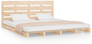vidaXL Massivholzbett ohne Matratze 180x200 Kiefernholz 3120147