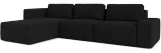 AX LIVING Couch XXL L Form Arkleton Ecksofa Schwarz 360cm – Modern L