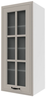 XL Küchenhängeschrank SALO 40x96cm 1-türig Glas Farbe matt wählbar SL-W4S/40