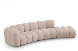 Micadoni Modulares Sofa Lupine 5-Sitzer Rechts Chenille Beige