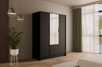 ALTDECOR Drehtürenschrank KOLIN (Kleiderschrank Garderobenschrank mit viel Stauraum, Moderner Schrank) Vielseitiger Drehtürenschrank mit Spiegeltüren Spiegel Flügeltüren