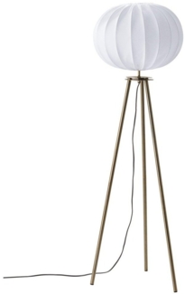PR Home 4410502-FR01 Stehleuchte Antikmessing Stoffschirm weiß