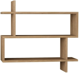 Dmora Regal Orsa, Gestell, Wandregal, Mehrzweckregale, 70x22h66 cm, Eiche