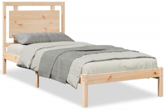 vidaXL Massivholzbett Extra Lang ohne Matratze 100x220 cm 3309199