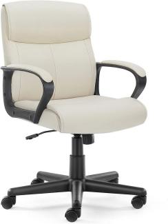 SURFOU Chefsessel Schreibtischstuhl Bürostuhl Stuhl Office Chair Drehstuhl Computerstuhl, Verstellbarer Lordosenstütze Armlehne, Höhenverstellung