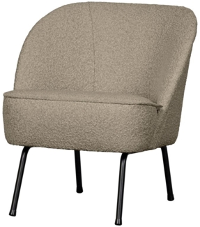 Sessel Vogue aus Boucle-Stoff, Beige