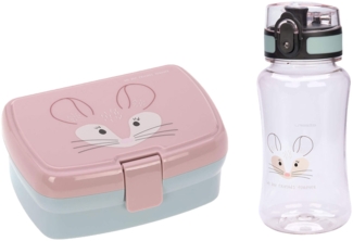 Lässig About Friends Lunchset Brotdose & Trinkflasche Chinchilla - A