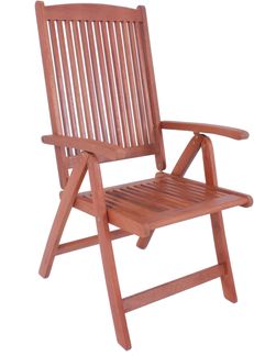 Gartenstuhl LILLE 5-fach verstellbar - Eukalyptus, Natur | Hochlehner Wetterfest Terrassenstuhl Outdoor Essstühle