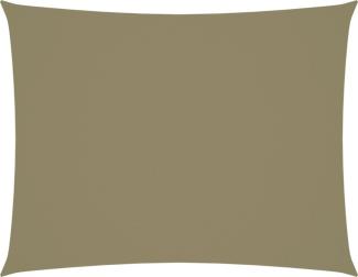 Sonnensegel Oxford-Gewebe Rechteckig 5x7 m Beige