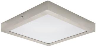 Eglo 64731 Aufbauleuchte FUEVA 1 PRO Metallguss nickel-matt LED 24W 4000K L:30cm B:30cm H:4cm