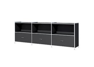 Großes Sideboard Artline, 236x38x78 cm, Anthrazit