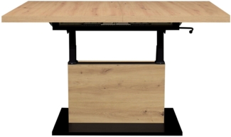 Couchtisch Levage / Lift Couchtisch , Holzfarben , 120 x 56 x 70 cm
