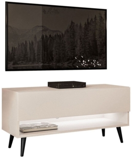 Lookway Lowboard CALANTE 90 cm RTV Schrank auf Beinen und LED-Beleuchtung