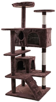 Kratzbaum Katzenbaum XL Katzenkratzbaum 130 cm Kletterbaum Coco Spielbaum Braun
