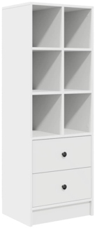 vidaXL Hochboard mit Schubladen Weiß 45,5 x 34 x 127 cm Holzwerkstoff 869362