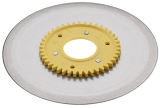 ritter Ersatzmesser 501.105 glatt Schinken-/Aufschnittmesser mit gelbem Zahnrad zu Ritter Compact1, Markant05, Markant01, Sono1