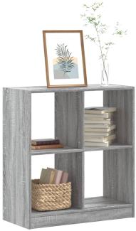 vidaXL Bücherregal Grau Sonoma 68,5 x 32 x 75 cm Holzwerkstoff 852812