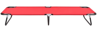 vidaXL Klappliege Rot Stahl 47756