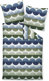 Janine Bettwäsche Mako-Satin98092 02 155x200,80x80, Mako-Satin, mit Reißverschluss