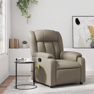 vidaXL Massagesessel Cappuccino-Braun Kunstleder 373573