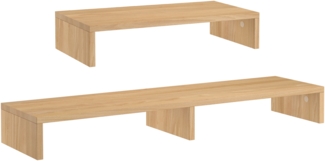 TV-Erhöhung Holzablage Monitorständer Buche optionale Breite V-90.84-55