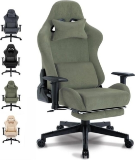 Happy Home Gaming-Stuhl Gaming & Bürostuhl - atmungsaktiv, verstellbar & drehbar mit Fußstütze